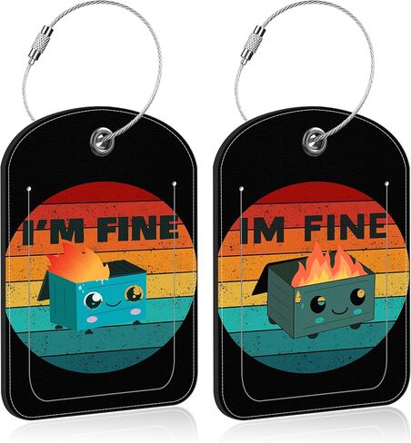 2 Pack Luggage Tag for Suitcase Purple Daisy and Butterfly Leather Suitcase Tags with Privacy Name ID Label and Stainless Steel Loop for Travel Bag in Saudi Arabia