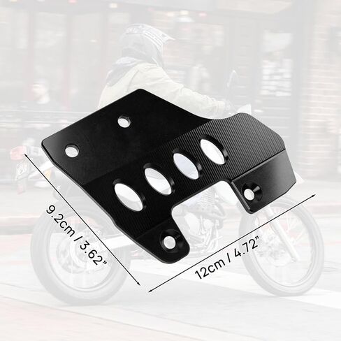 دليل سلسلة السلسلة الخلفية حارس Slider لـ Honda XR650L 1993-2023 ، بليت سلسلة دراجة نارية من الألومنيوم استبدال حماية الحامي القوي (الأسود) in Kuwait