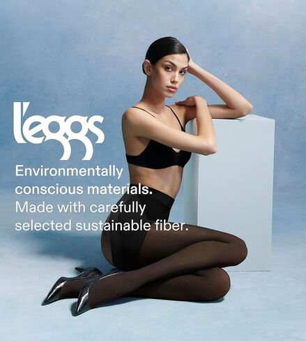 L'eggs Women's 360 Degree Contour Shaping Tights for Sculpted Style and Comfort, Black Leopard Print in Saudi Arabia