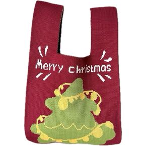 Women's Wrist bag Sleeve Knot Pouch Cute Handbag wristlet bags Portable Purse Gift Bag for Christmas