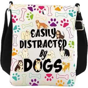 BNQL Dog Crossbody Bag GIFTS Dog Lover Gifts Dog Paw Gifts Dog Office Homps التي يصرفها بسهولة عن طريق حقيبة حبال الهاتف الخليوي