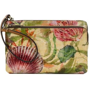 Patricia Nash Varone Leather Wristlet Purse, Ruby Red, Gift Box Included