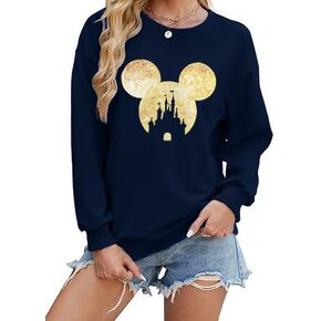 سحرية المملكة السحرية للنساء للنساء القلعة الملونة الجنية الرسم البياني العطلة العطلة pullover