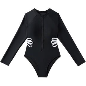 Segt Girl's One Piece Guard Rash Swimeve Swimsuits بدلة السباحة