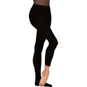 Theatricals Adult Convertible Tight Pantyhose: Smooth Waistband for Comfort Black L T5515