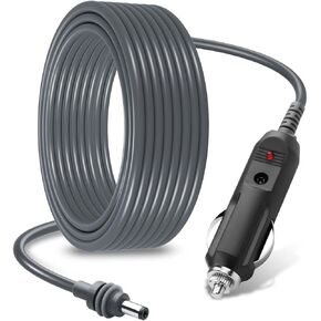 CERRXIAN DC Power Cable with Cigarette Lighter for Starlink Mini Cable 16.4 FT, 12-48V Cigarette Lighter Plug to DC5521 Power Supply Cable for Satellite Starlink Mini Accessories (Output: 100W)