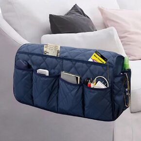 Caddy Armshair Caddy ، منظم كرسي غير قاطع ، منظم مسند أريكة مقاوم للماء ، حامل تحكم عن بعد لـ Recliner.