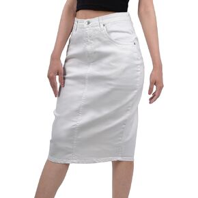 Denim Skirts for Women - Trendy Jean Skirt Womens with Pockets