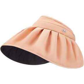 قبعة شمس القبعة للنساء على نطاق واسع قابلة للطي UPF 50+ لفة قشرة ذيل حصان قابلة للشفاء in Kuwait