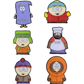 South Park Blind Box Series Plitter Monamel Pin Series ، Cartman mystery character ، Kyle ، Chef ، Kenny ، Stan ، أو Towelie