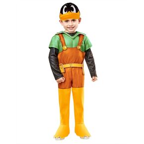 Rubies Toddler Bugs Bunny Builders Daffy Duck Costume Jumpsuit and Headpiece