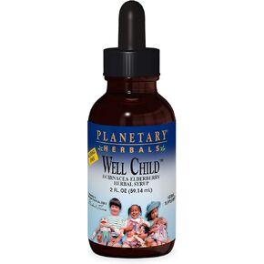 Planetary Herbals Well Child, Alcohol Free, Echinacea-Elderberry Herbal Syrup - 2 Fluid oz