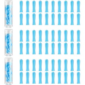 60pcs أذن إزالة الشمع نصائح الاستبدال لكاميرا الأذن نصيحة ملعقة الأذن للتجف/الرطب الشمع الشمع على شمع الأذن نصيحة السيليكون تنظيف ناع