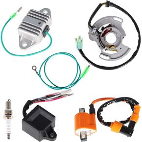 Ignition Coil Spark Plug CDI Regulator and Stator Replacement for Yamaha Blaster YFS200 1997 1998 1999 2000 2001