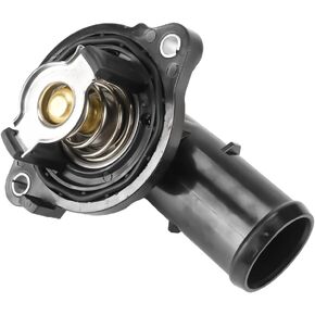 Car Auto Thermostat Housing - متوافق مع Dodge Charger Challenger 2011-2018 لـ Chrysler 300 2011-2018 - استبدل الجزء 5184977AE 5184977AD