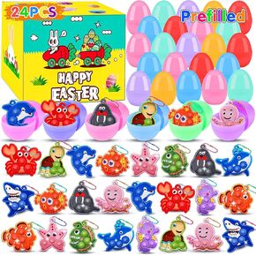 هدايا حفلات القرد قبلة للأطفال 16 قطعة من سلسلة مفاتيح البوب ​​الصغيرة على شكل حيوانات البحر، هدايا حفلات تحت البحر، هدايا عيد الميلاد، حشوات حقائب الهدايا، جوائز الكرنفال، جوائز فيدجيت للفصل الدراسي in Kuwait