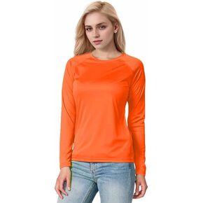 Women's Active T Shirts Long Sleeve Rashguard Sun Protection Cool Dry Fit Swim Running Shirts for Women