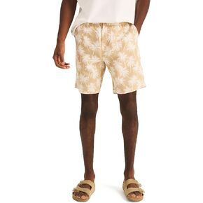 Nautica Men's 8.5" Printed Linen Deck Short