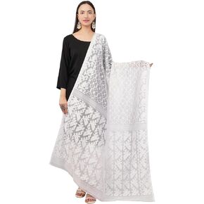 خفيفة الوزن الحرير الحريري جامداني dupatta للنساء/طويلة وواسعة dupatta/التفاف/شال للنساء