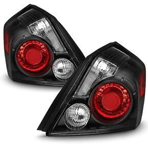 AKKON - For Black 07-12 Altima Sedan Rear Tail Lights Brake Lamp Replacement Driver And Passenger Side Set