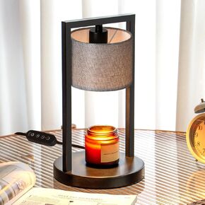 Candle Warmer Lamp with Timer, Electric Candle Warmer for Jar Candles, Dimmable Warming Light with 2 Bulbs, House Warming Gifts Bedroom Home Living Room Decor, Gifts for Mom