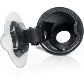 FL3Z-9927936-A Fuel Tank Filler Pipe Housing with Cap Door & Hinge Fit for F150 2015-2020 GAS ENGINE MODEL - Tank Cap Assembly Replaces# FL3Z9927936A, FL3Z-99405A26-BPTM - White