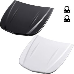 2 Pcs ABS Plastic Car Display Speed Shape Custom Paint Display Hood Sample for Window Tint Painting Wrapping Black and White Sample Exhibition Display