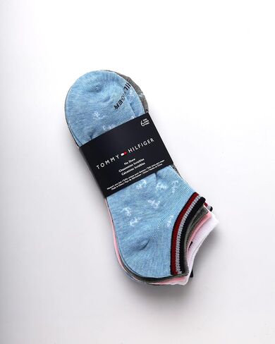 Tommy Hilfiger Women's 6 Pack Iconic Repeat Flag Logo Liner Socks in Saudi Arabia