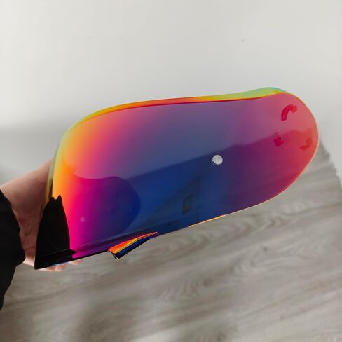 Neotec 2 Helmet Visor Replacement.CNS-3 Motorcycle Helmet Shield UV Protection Compatible with Neotec 2 (Photochromic Revo Red+Anti Fog Film) in Kuwait