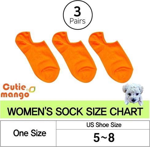 CUTIE MANGO Women's Colorful Bright Neon No-Show Ankle Sneaker Low Cut Vivid Color Crazy Fun Cotton Novelty Casual Socks in Saudi Arabia