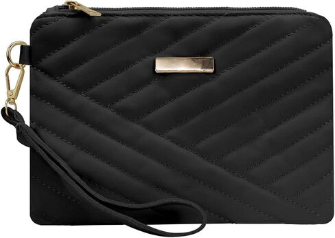 Women’s Wristlet Wallets, Ladies Leather Slim Phone Purse, Large Capacity Zipper Clutch Handbag with Wrist Strap in Saudi Arabia