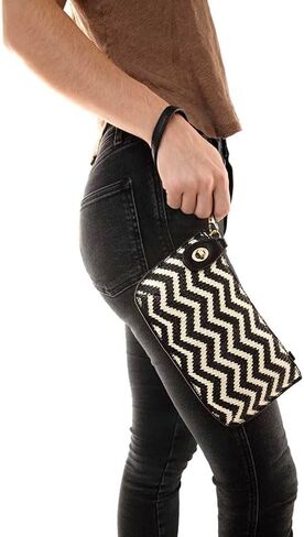 Joy Susan Women's Fashion Purse Straw Mini Crossbody Wristlet in Saudi Arabia