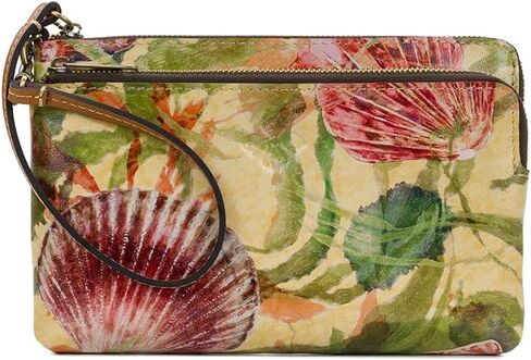 Patricia Nash Varone Leather Wristlet Purse, Ruby Red, Gift Box Included in Saudi Arabia