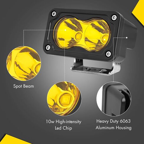 ANGU OFFROAD LED شريط إضاءة تصاعد قوس، 2PCS غطاء عمود عالمي قابل للتعديل LED ضوء العمل جبل قوس حامل المشبك لسيارات الجيب على الطرق الوعرة، شاحنة، سيارات الدفع الرباعي - تثبيت بدون حفر in Saudi Arabia