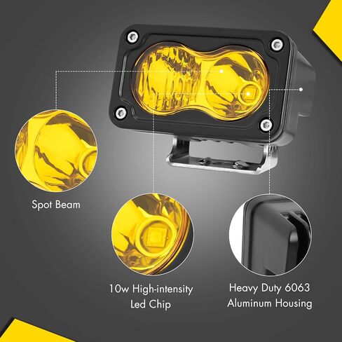 ANGU OFFROAD LED شريط إضاءة تصاعد قوس، 2PCS غطاء عمود عالمي قابل للتعديل LED ضوء العمل جبل قوس حامل المشبك لسيارات الجيب على الطرق الوعرة، شاحنة، سيارات الدفع الرباعي - تثبيت بدون حفر in Saudi Arabia