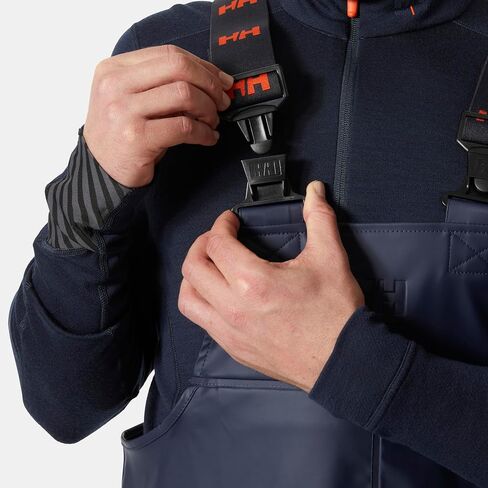 Helly-Hansen Workwear Gale Waterproof Bib Pants for Men Made from Heavy-Duty Protective Polyester/Polyurethane for Mobility in Saudi Arabia