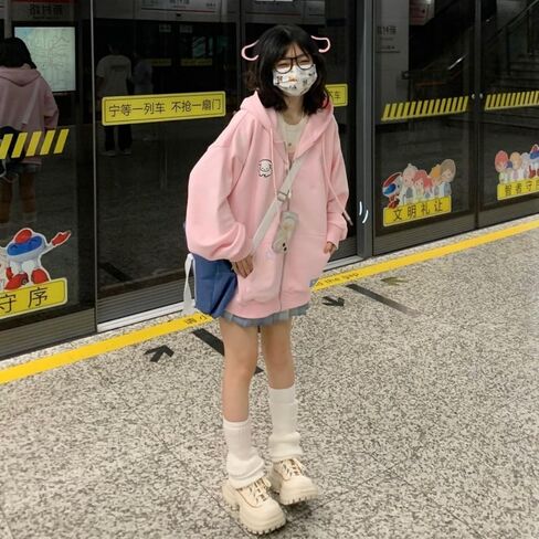 ملابس kawaii لطيفة y2k هوديي سترة up in Kuwait