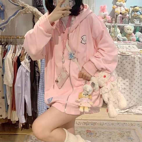 ملابس kawaii لطيفة y2k هوديي سترة up in Kuwait