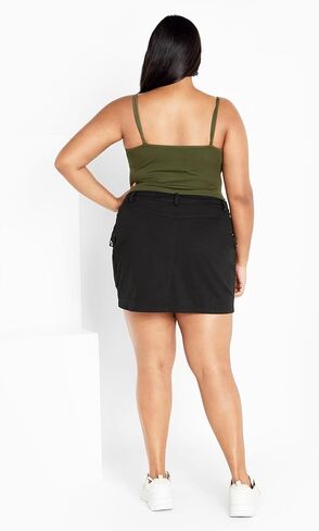 سيتي أنيقة للسيدات البضائع هالة الجيوب الجانبية التنورة الصغيرة in Kuwait