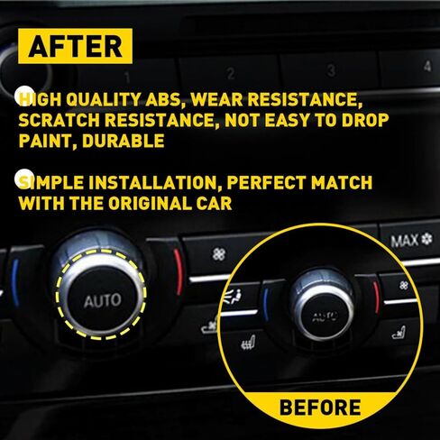 غطاء أزرار مقبض التحكم في المناخ الأمامي/الخلفي لسيارات BMW 5 6 7 Series X5 2014-2018 X6 2014-2019 61319393931 in Saudi Arabia