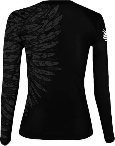 Raven Fightwear Women's Aerial Assault IBJJF Approved Rash Guard Black in Kuwait