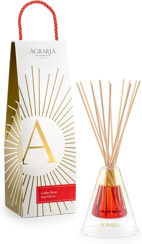 Agraria Lavender & Rosemary Reed Diffuser Set, 12 Reeds Essential Oil Scent Diffuser for Home Fragrance, Gift Box in Saudi Arabia