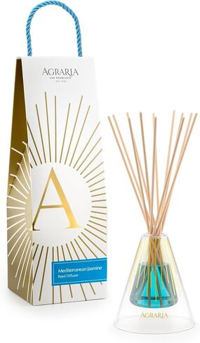 Agraria Lavender & Rosemary Reed Diffuser Set, 12 Reeds Essential Oil Scent Diffuser for Home Fragrance, Gift Box in Saudi Arabia