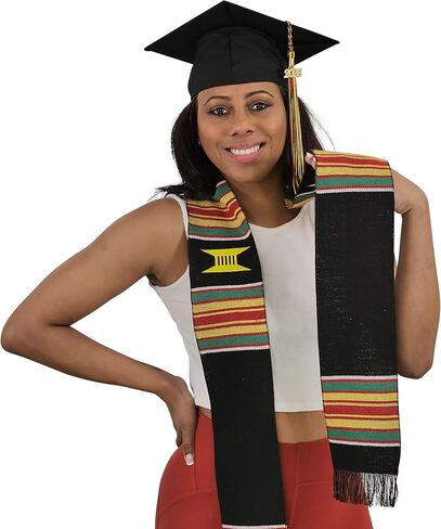 CLERKMANS Graduation Kente Stole, Handwoven Kente Cloth in Kuwait