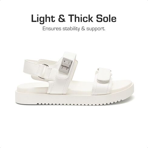 DREAM PAIRS Girls Sandals Casual Open Toe Two Adjustable Strapped Sandals with Hook and Loop for Little Kid/Big Kid in Saudi Arabia