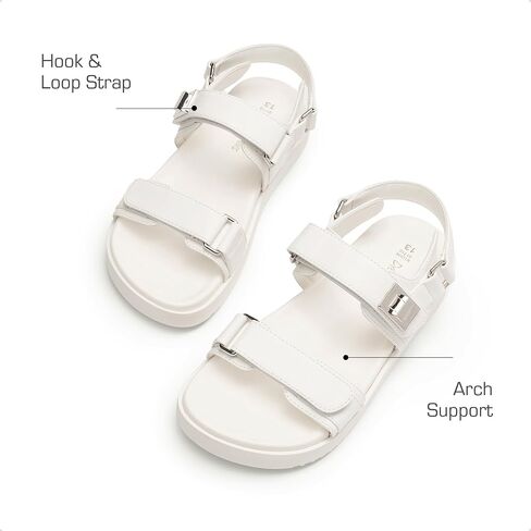 DREAM PAIRS Girls Sandals Casual Open Toe Two Adjustable Strapped Sandals with Hook and Loop for Little Kid/Big Kid in Saudi Arabia
