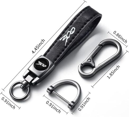 Genuine Leather Car Keychain 300 Emblem Leather Key Chain compatible with Chrysler 300 300C 300S Accessories in Kuwait