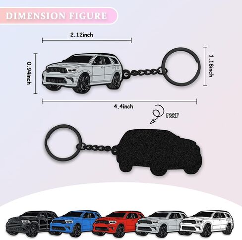 For Dodge Durango Caravan Keychain，Metal key chain，For Dodge Durango Accessories in Saudi Arabia