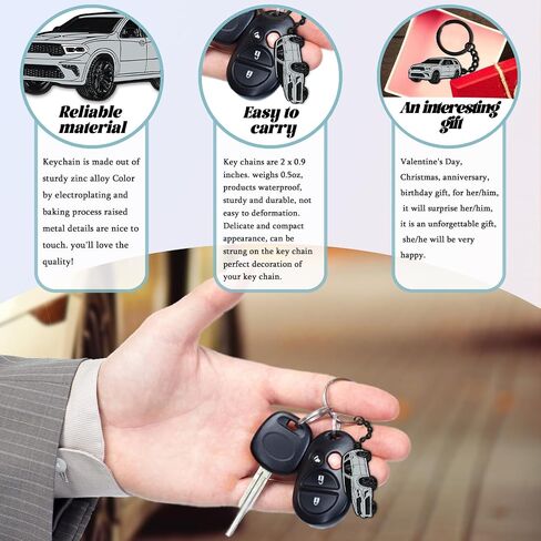 For Dodge Durango Caravan Keychain，Metal key chain，For Dodge Durango Accessories in Saudi Arabia