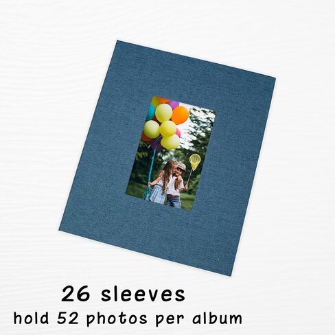 ألبوم الصور 8x10 كتاب الكتان كتاب 26 صفحة يحمل 52 صورة عروض تقديمية فنية للصور أو شهادات تخزين in Kuwait